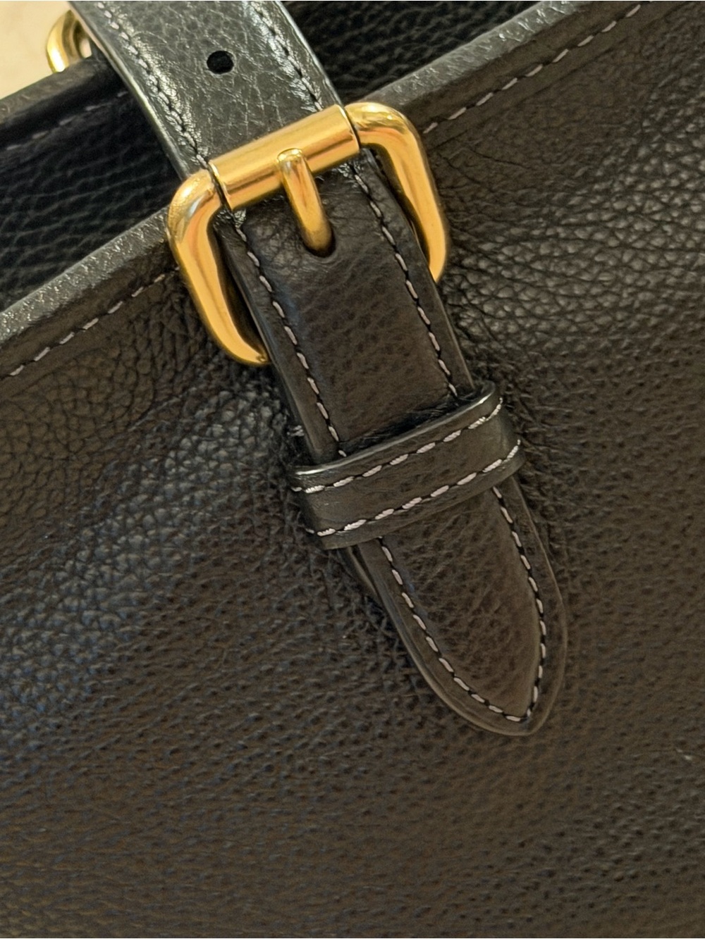 Coach Black Pebbled Leather Taylor Tote with Gold Hardware - Picture 4 of 14
